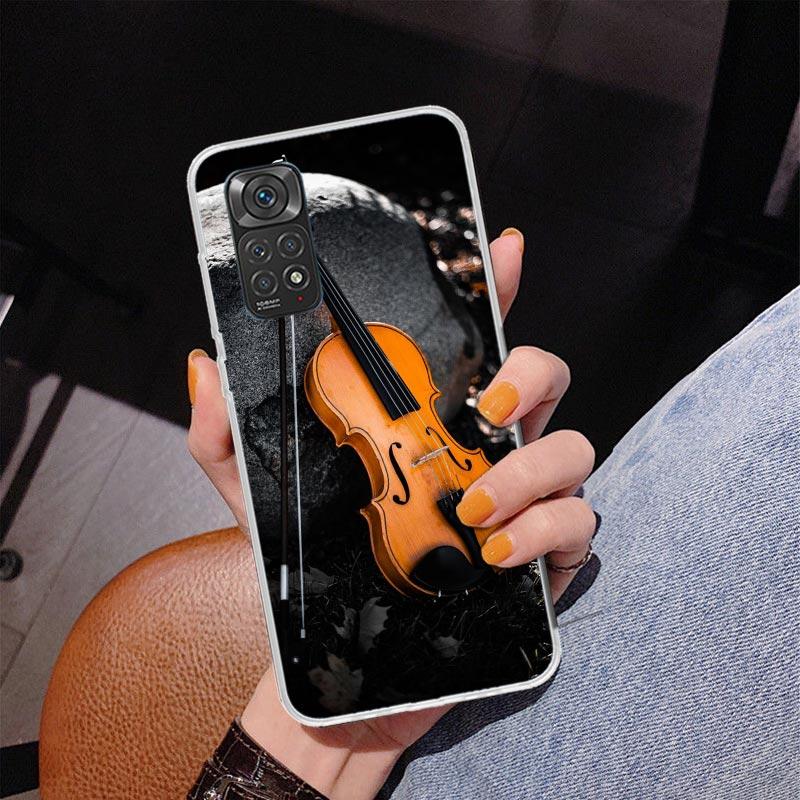 

Music Violin Phnoe Case for Phnoe Case for Xiaomi Redmi Note 15 14 14S 13 Pro Plus 12 12S 11S 11E 10S 10 11T 5G Unique Cover Coq Redmi Note 12 4G
