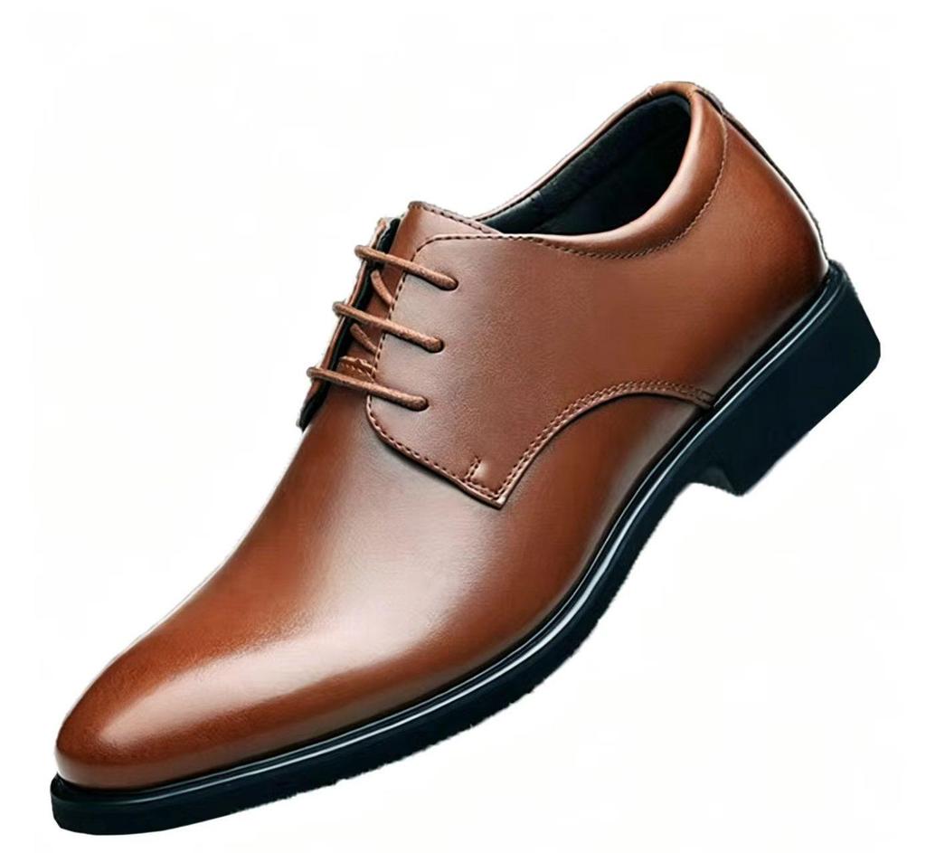 Men's Large Size Cross-Border Leather Shoes - Formal, Casual, Korean Style, Trendy British Design