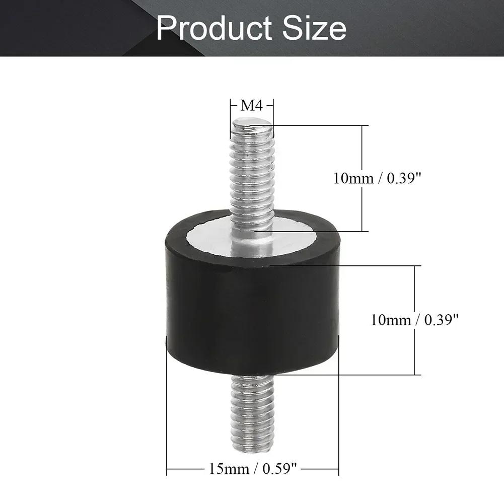 1Pcs M5 M6 Rubber Vibration Isolato Thread  Rubber Shock Crash Pad Damper Bobbin Mount  Anti Vibration Bobbin Isolator