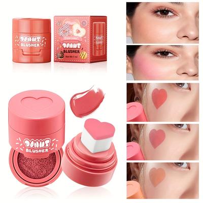 6 Farger Kjærlighet Luftpute Flytende Blush Face Lip Universal Naturlig Naken Matte Velvet Blush Makeup Gift for Women