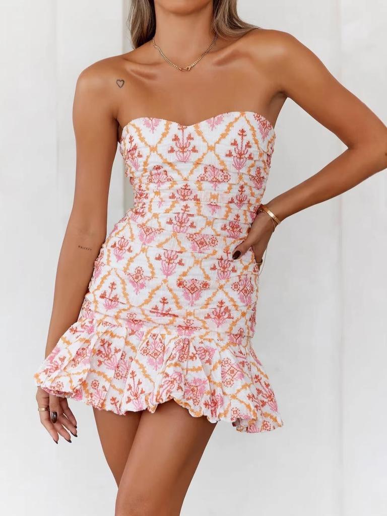 European & American Summer Casual Sweet Printed Pleated Shorts - Elegant Women's Fashion