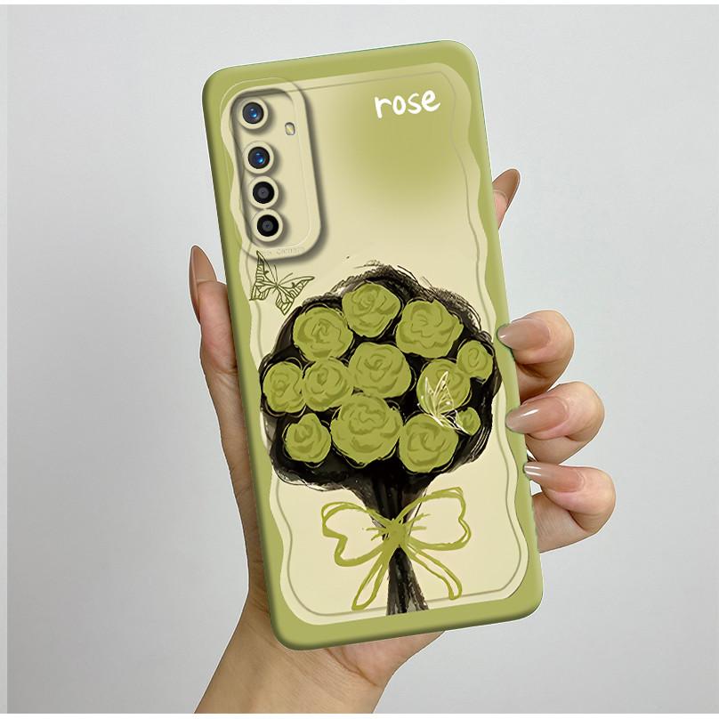 For Realme X2 XT Case RMX1921 RMX1991 RMX1993 Pretty Flowers Silicone Soft TPU Shockproof Phone Cover For OPPO K5 Coque Fundas