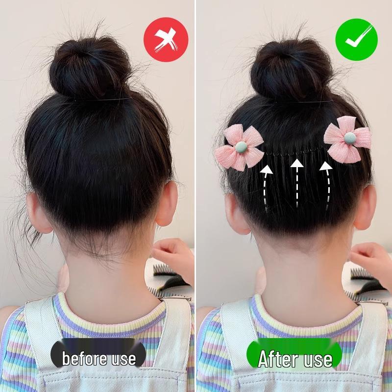 Girls' Summer Cartoon Baby Hair Comb - Gentle, Secure, Non-Damaging Hair Care Accessory