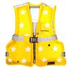 Instructor-Supervised Children's Life Jacket, Kids Fishing Floating Vest (Standard Type, Star Yellow, Size M)