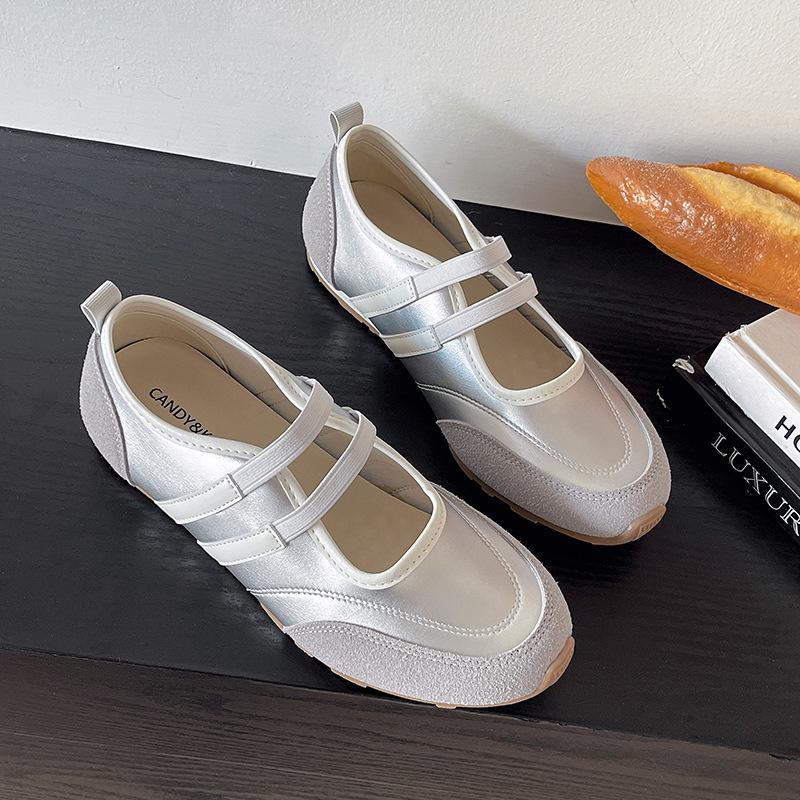 Flat-bottomed ballet Mary Jane single shoes women's shoes spring and summer casual lightweight sports shoes