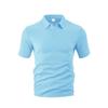 Men's summer new lapel jacquard thin short-sleeved men's casual sports polo shirt