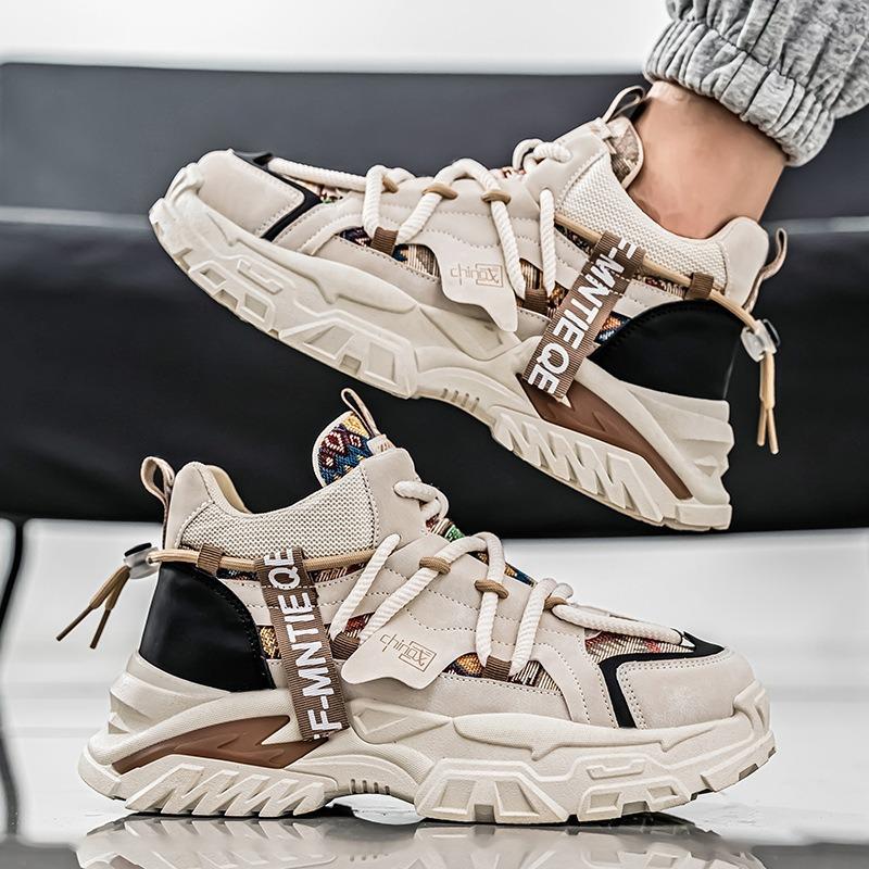 Herren High-Top Sneaker: Stilvolle Herbst/Winter Freizeitschuhe mit dicken Sohlen