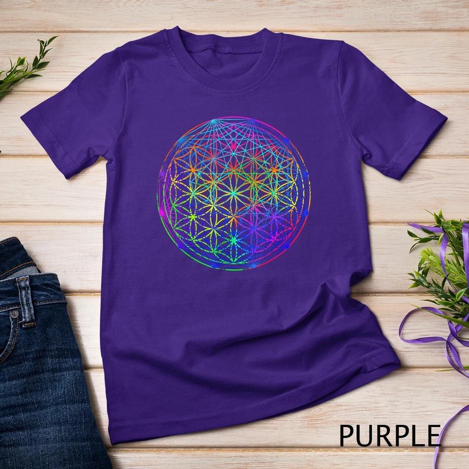 Geometric Chakra - Psychedelic Sacred Geometry T-Shirt Unisex T-shirt 9 3XL