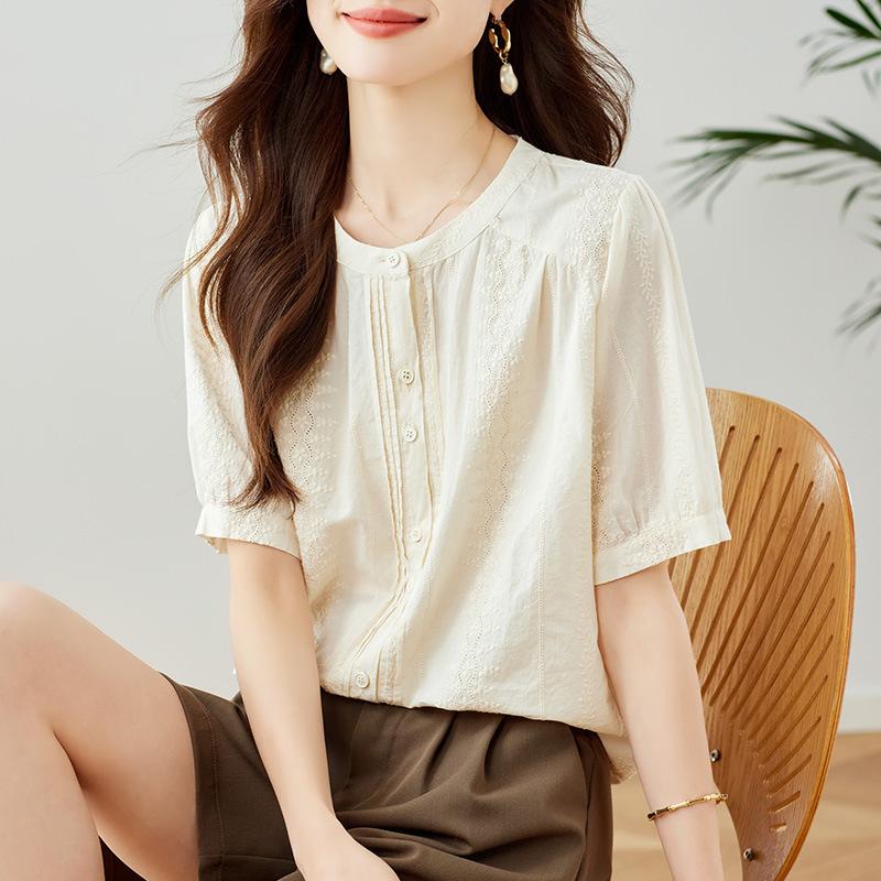 

Женская летняя новая короткая облегающая футболка с короткими рукавами и круглым вырезом XXL абрикосовый