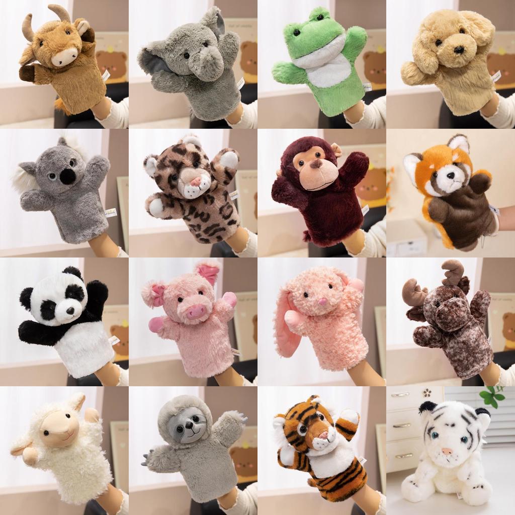 Forest Animal Hand Puppets Set Soft Plush Toys For Storytelling And Play