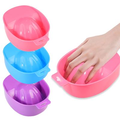Nail Art Tools Dead Skin Cleaning Software Care Bowl Nail Hand Horny Single Double Layer Soaking Hand Bowl 3 Colors