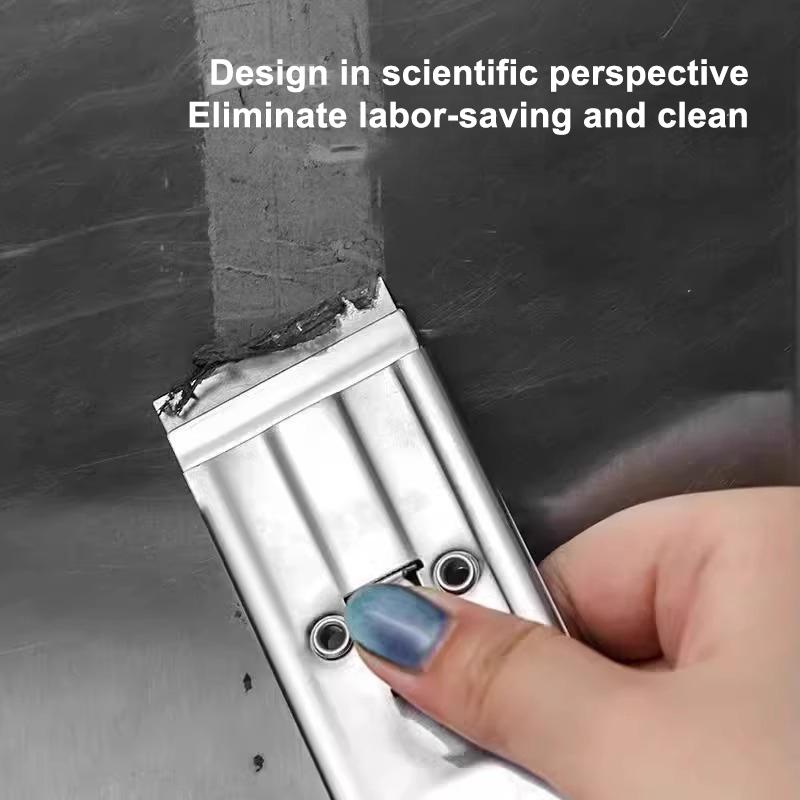 Stainless Steel Cleaning Scraper Removal Scraper Kitchen Ceramic Tile Decontamination Scraper Household Cleaning Seam Tools