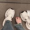 Dad Shoes Women's Shoes New Summer Versatile White Shoes Mesh Breathable Casual Sports Mesh Shoes Pumps