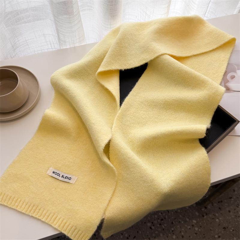 Winter Scarf For Women Long Warm Cashmere Scarves Hijab Solid Lady Shawl Wrap Female Pashmina Bandana Head Scarfs Poncho Stoles