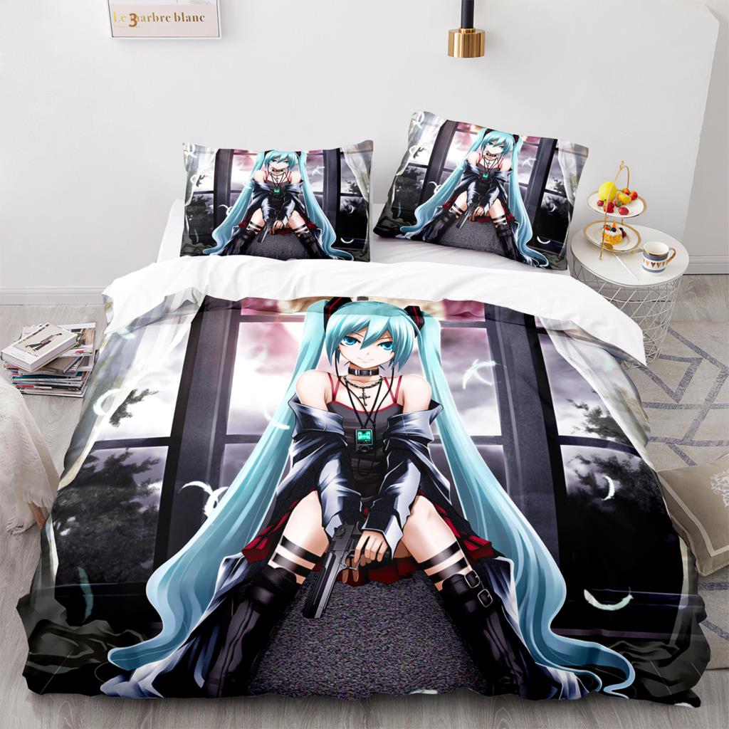 Beautiful Girl In The Future Bedding Set Single Twin Full Queen King Size Bed Set Aldult Kid Bedroom Three-piece Suit