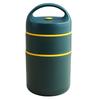 Insulated Food Jar 304 Stainless Steel 680ml 2 Tier Portable Vacuum Food Storage Container for
