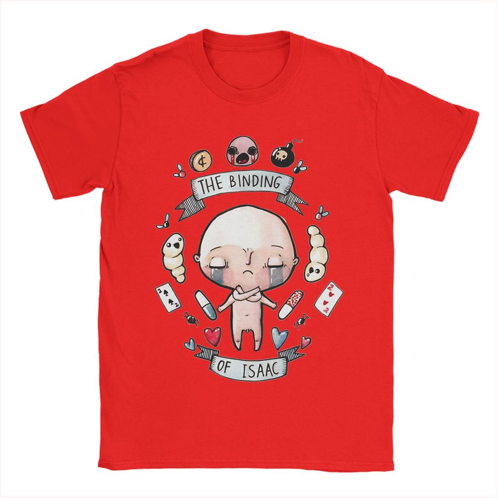Unique The Binding Of Isaac  TShirt for Unisex Crewneck Cotton T Shirts  Short Sleeve Tee Shirt Plus Size Tops
