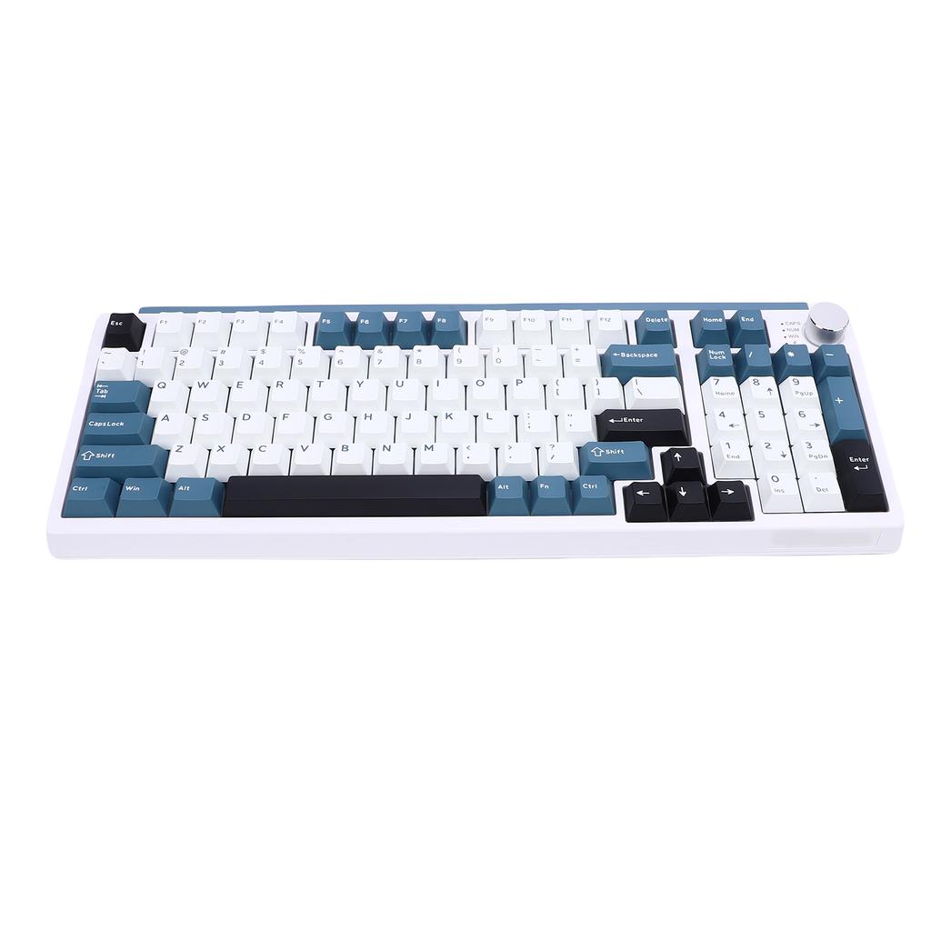 Wireless Mechanical Keyboard BT 2.4G USB C Connection Hot Swappable Gaming Typing Keyboard RGB Backlit 75percent