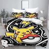 PokéMon Tuya Anime Home Bedroom Comforte Nordic Polyester Material Suitable for Children and Adults 3-piece Set