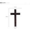 Dini Malzemeler Hıristiyan Katolik Çapraz Duvar Kolye Siyah Ahşap El Sanatları Çapraz Duvar Dekorasyonu
