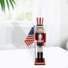 Wood Nutcracker Table Ornament Decorative Traditional for Home Party Office