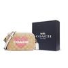 Coach Jamie 21 Classic Monogram Heart Non-Detachable Shoulder Strap Zipper Closure Synthetic Leather Shoulder Crossbody Bag Small CO939-IMOTV