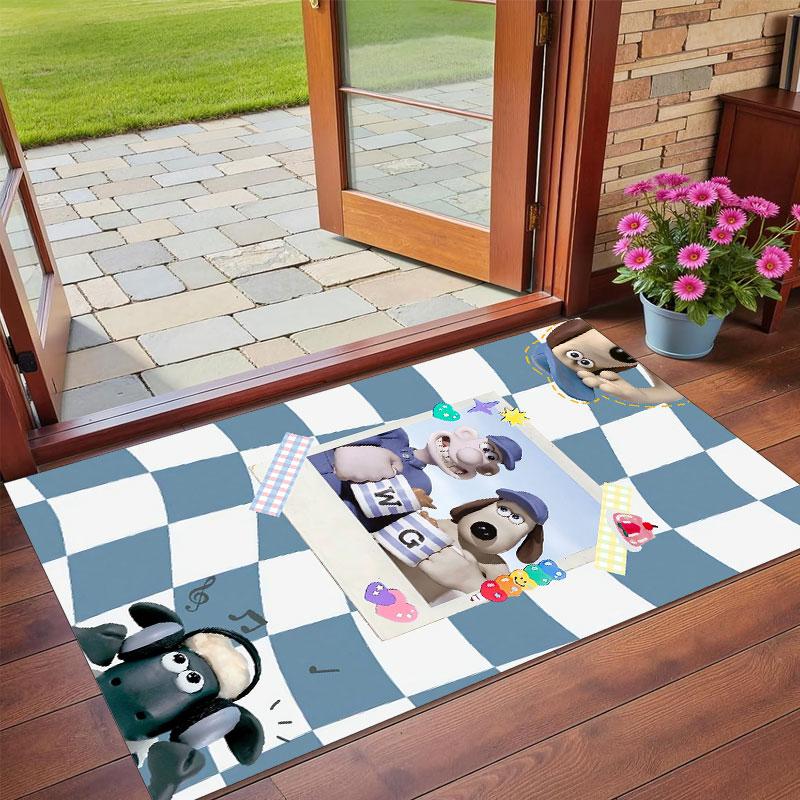 Kristall Samt Teppich Weiche Rutschfeste Indoor Bodenmatte HeimdekoWallace & Gromit