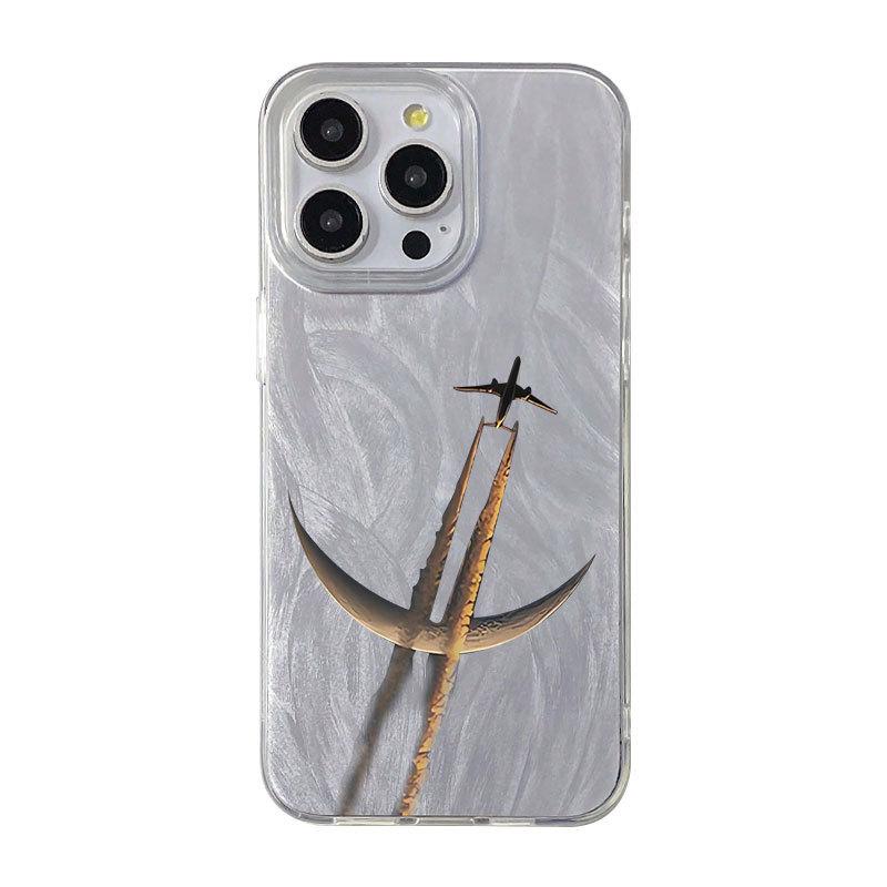 Personalized Moon Plane for iPhone11/12/13/14/15promax Apple 16PROMAX Mobile Phone Case