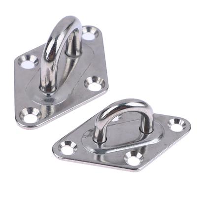 1 Stück M5 M6 M8 M10 304 Edelstahl Decken-Wandmontage Haken Schwerlast Anker Ösenplatte für Boot Yoga Schaukel Hängematten