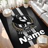 Custom Name Personalized Football Club Print Carpet, Versatile Home Decor Rug, for Playroom, Apartment, Balcony, Entryway, Hallway Gift