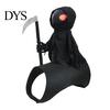 Realistic Grim Reaper Pet Suit Dog Halloween Costume, Rider 3D Cosplay Outfit, Funny Photo Shoot Costume Holiday Apparel for Small Medium And