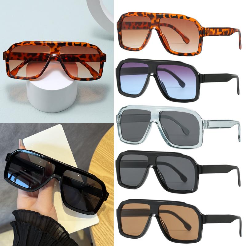 5pcs Vintage Polygon Sunglasses Women Fashion Square Eyewear Unisex Outdoor Sport Driving Sun Glasses