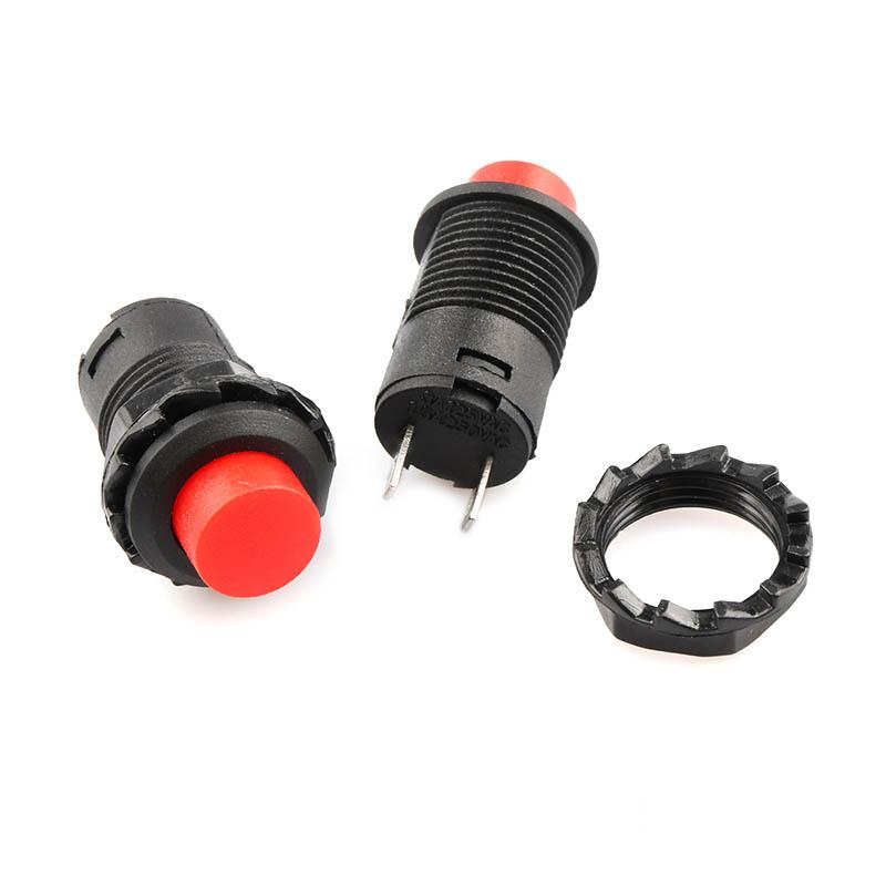6pcs Self-Lock /Momentary Pushbutton Switches DS427 DS428 12mm OFF- ON Push Button Switch 3A /125VAC 1.5A/250VAC DS-427 DS-428