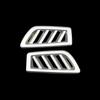 Car Front AC Vent Sticker for Renault Koleos Samsung QM6 2016 - 2025 LHD Air Conditioner Outlet Trim Cover ABS Accessories