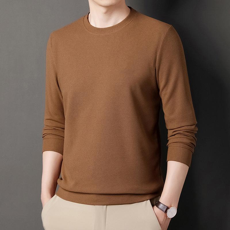 Sweatshirt Men's Spring and Autumn Trendy Long-sleeved Round Neck Loose Pullover Casual Top Men's Knitted Sweater