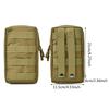 600D Oxford Outdoor Military Tactical Bag EDC Molle Tool Zipper Waist Accessories Durable Belt Comouflage Pouch Hunting Airsoft