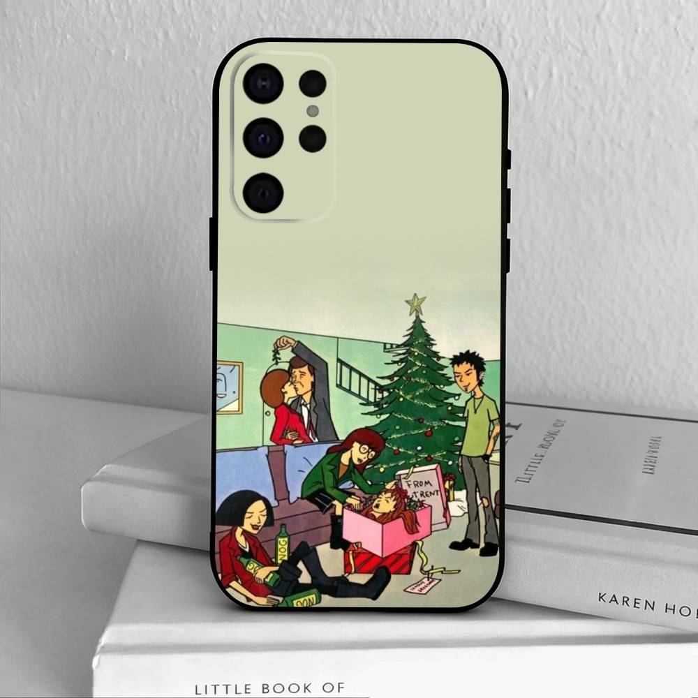 Daria Cool Girl Fashion  Phone Case For Samsung S25,24,23,22,30,21,10,9,Ultra,Plus,Lite,FE,4,5 G Soft Black Case