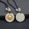 Gold-Plated Yellow Wealth God Pendant - High-End Retro Niche for Peace, Joy & Health