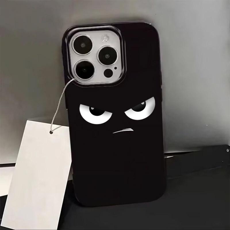 Angry Expression Pattern Phone Case For iPhone 17 Pro 16 15 14 Plus 13 12 11 Pro Max 16e 17e Air X XR XS Max 7 8 Plus Soft Cover