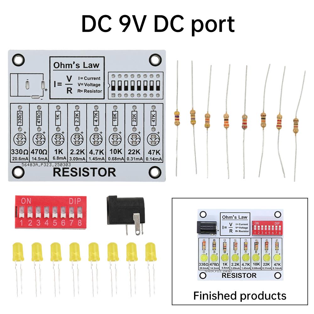 

LED Current Test Ohm s Law DIY Soldering Practice Electronic Kit Electronic Teaching Lab Practical Training Soldering Kit