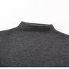 Women's Fleece-Lined Warm Slim-Fit Half-High Neck Base Layer Top, Long-Sleeved, Solid Color, Versatile for Autumn/Winter.