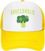 Vegane Brokkoli Broccoholic Lustige Verstellbare Netz-Trucker-Kappe für Erwachsene Unisex Klassische Hüte Angelkappen Schwarz
