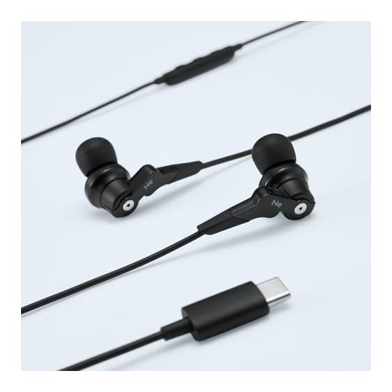 Radius Radius HP-NHR11C High-resolution Compatible USB-C Earphones: Ne New Ear Deep Bass Model VOLT Series Standard Model High-MFD Structure Driver