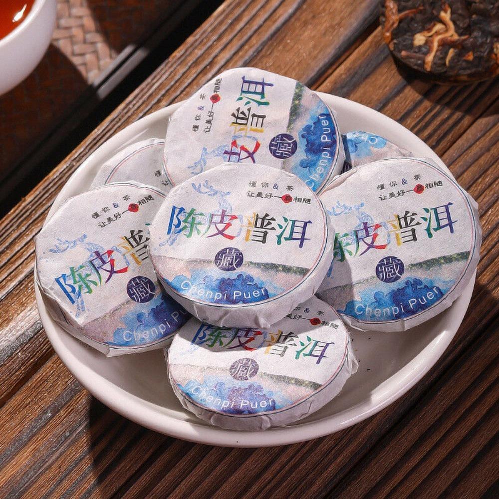 

Tangerine peel Pu er tea, cooked tea cake, tea leaves, Yunnan tangerine tea 250g