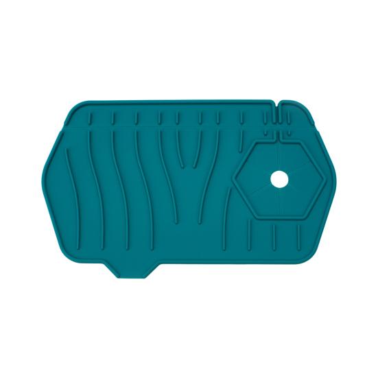 

Коврик для сушки раковины Мягкий наклонный дизайн Двусторонний Доступный Коврик для крана с возможностью вращения на 360 градусов для отеля