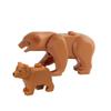 MOC Farm Zoo Animal Building Blocks Crocodile Shark Dolphin Chimpanzee Cow Leopard Educational Game Accessories Bricks Kids Toys