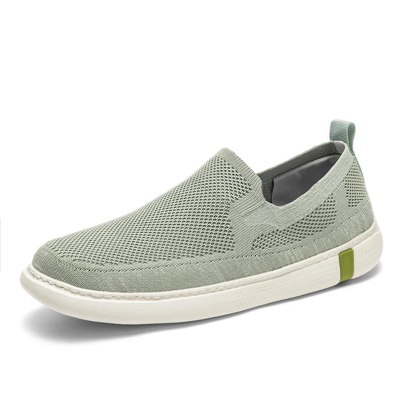 

Модная мужская вулканизированная обувь, дышащая мужская сетчатая обувь, легкие мужские кроссовки, модные слипоны, удобные мужские лоферы, обувь для ленивых 44 светло-зеленый