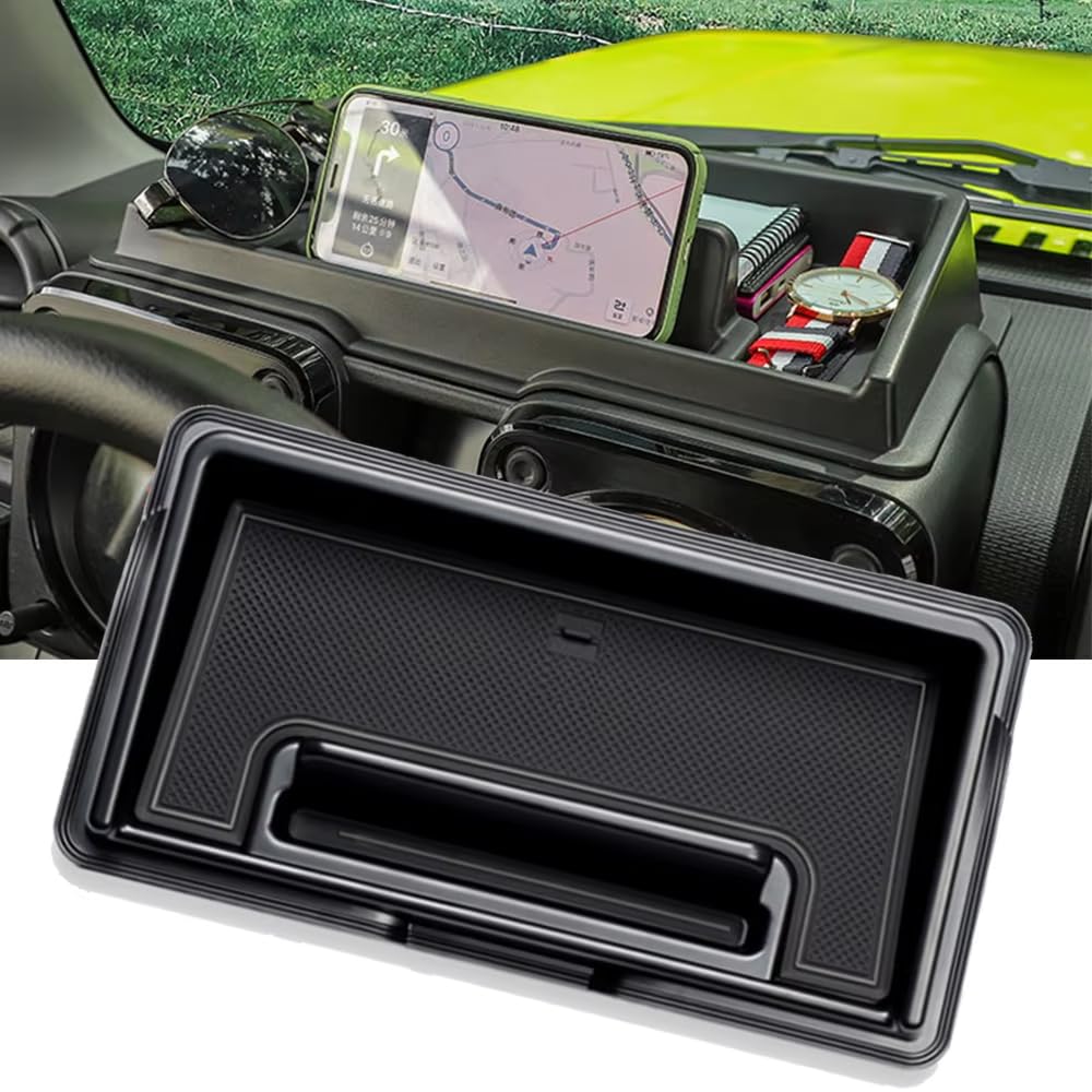 YOCTM Dashboard Tray for Suzuki Jimny Sierra and Nomad JC74 Smartphone Car Storage 3D Small Item Interior Parts Accessories JB64, JB74, (2019, 2020,