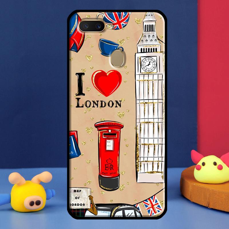 London Bus England Big Ben Phone Case for OPPO Find X5 X3 Pro A74 A54 A94 A83 A91 A93 A31 A53 A5 A9 A15 A52 A72 Cover