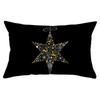 New Black Gold Series Christmas Peach Skin Print Waist Pillow Cover Home Accessories Cushion Cover Sofa Cushion Cover